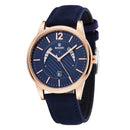 BAGARI 8015P Luminous Display Genuine Leather Strap Quartz Watch Casual Style Men Watch