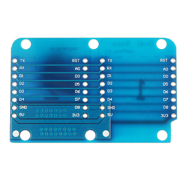 5Pcs Double Socket Dual Base Shield For D1 Mini NodeMCU ESP8266 DIY PCB D1 Expansion Board