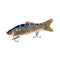 20cm 110g 6 Segments Fishing Lure 3D Eyes Swimbait Crankbait Isca Artificial Hard Bait Wobblers