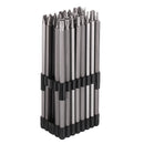 Drillpro 32pcs Extra Long 150mm Screwdriver Bit Set Security 1/4 Inch Hex Shank Tamperproof Torx Hex Phillips Spanner Torq Bits