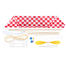 ZT Rubber Powered Parasol Glider A012 Aircraft Plane Assembly Model