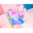 Spiral Notebook Planner Organizer Dividers Agenda Weekly Personal Travel Diary Journal Laser Transparent Rainbow Note Books