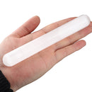 Natural Selenite Polished Manual Wand Round/Point Reiki Chakra Crystal Healing Massager 6 Inch - 7 Inch