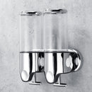 Wall Mount Bathroom Sanitizer Soap Dispenser Shower Round Shampoo Bottle