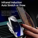 USAMS 15W Wireless Charger Infrared Sensor Air Vent Dashboard Car Phone Holder Car Mount for 4.0-6.5 Inch Qi-enabled Smart Phone for iPhone 11 for Samsung Galaxy Note 10 Xiaomi