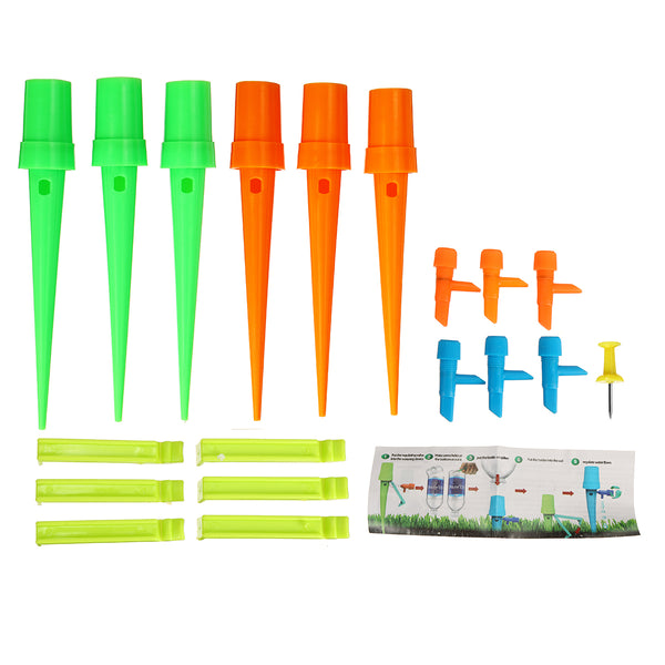 6Pcs Automatic Watering Irrigation Spikes Garden Plant Flower Bottle Sprinkler Drip Irrigation System