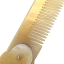 Oxhorn Comb Folding Hair Brush Fine Tooth Massage Anti Static Portable Gift Travel