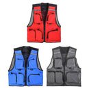 Leo Fishing Vest Life Jacket Multi Pocket Vest Outdoor Swim Safety Survival Clothing