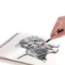 Pencils Extender with Pencil Sharperner Adjustable Rotating Pen Case Pen Holder