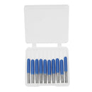 Wolike 10pcs 3.175mm Shank 0.1mm V-shape Carbide PCB Engraving Bits 10 Degree Cutter PCB Drill Bit