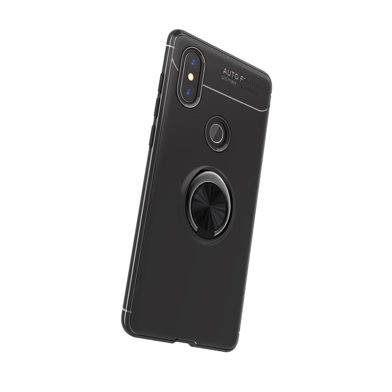 Bakeey 360 Adjustable Metal Ring Kickstand Magnetic PC Protective Case for Xiaomi Redmi Note 6 Pro