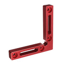 Upgrade Aluminium Alloy 90 Degree 120x120mm Precision Clamping Square with Metric and Inch Scales Woodworking Machinist Square Positioning Right Angle Clamping Measure