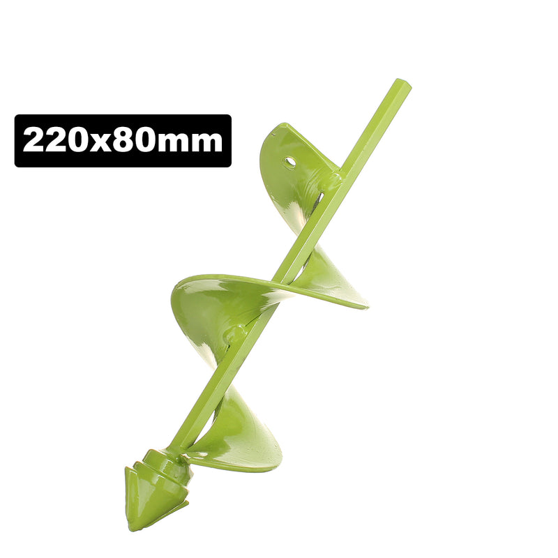 8x22/45cm Garden Auger Earth Planter Drill Post Hole Digger Earth Planting Drill for Electric Drill