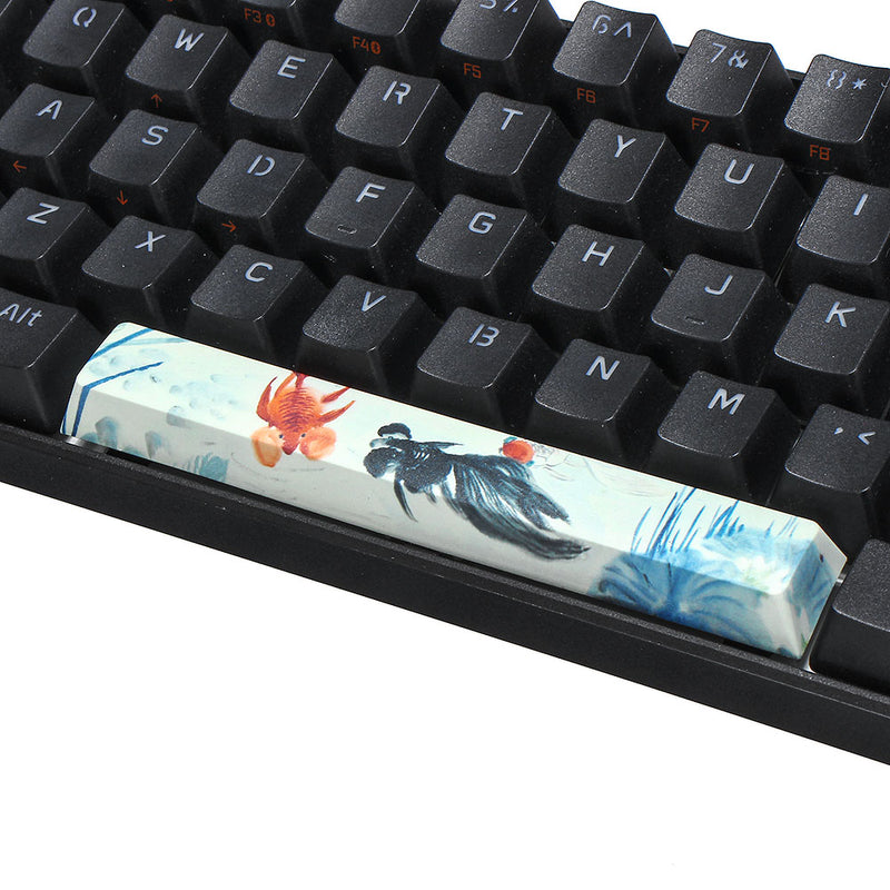 Five-sided Dyesub PBT Carp Space Bar 6.25u Novelty Keycap
