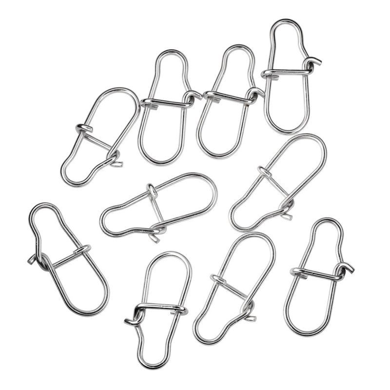 SeaKnight 10bag/100pcs  0# 1# 2# Stainless Steel Fishing Swivels Connectors Rolling Swivels Snaps
