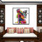 Miico Hand Painted Oil Paintings Abstract Colorful Bud-dha Head Wall Art For Home Decoration