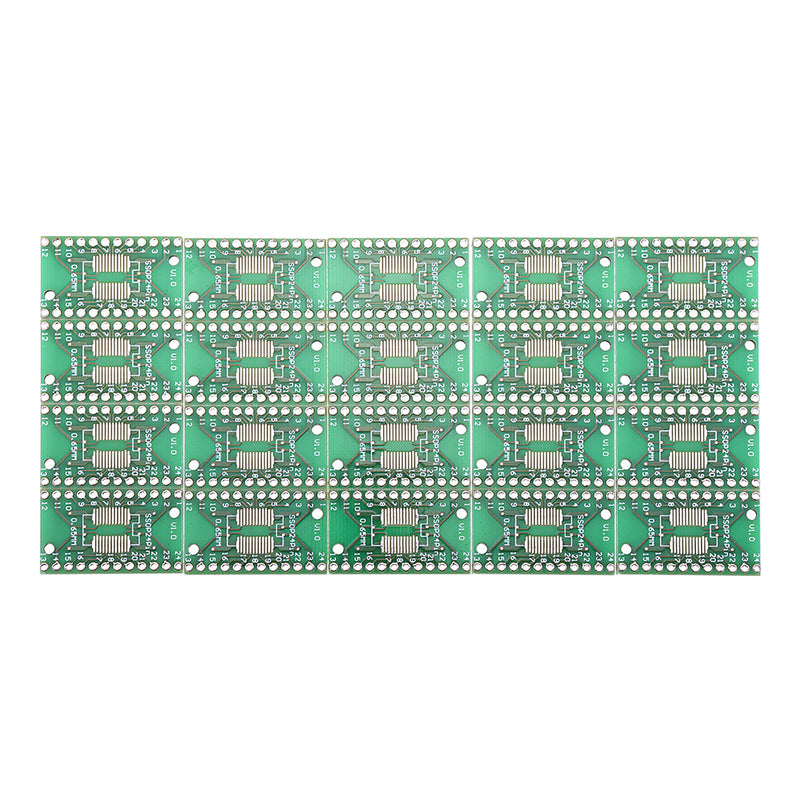 20pcs SOP24 SSOP24 TSSOP24 To DIP24 PCB SMD DIP/Adapter Plate Pitch 0.65/1.27mm PCB Board