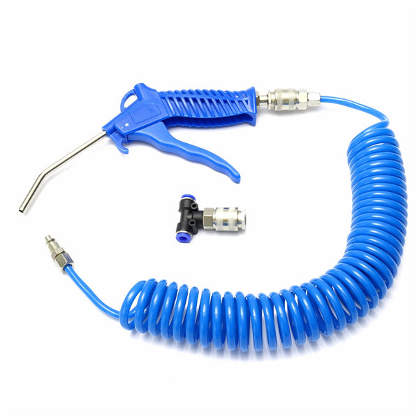 Air Blower Blow Spray Gun + 5m Recoil Hose Dust Blower Clean Nozzle
