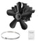 5 Blades Heat Powered Stove Fireplace Fan Silent Wall Mounted Eco-Friendly Heat Circulation Eco Fan