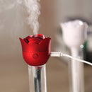 USB Rose Shaped Ultrasonic Humidifier Car Office Home Use Portable Mist Maker
