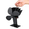 1100rpm Heat Powered Stove Fan Low Noise Wood Log Burner Fireplace Eco Friendly Fan No Battery No Electricity