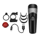 WHeeL UP 600LM Bicycle Light Cycling Light Bike Light Tail Light Set USB Rechargeable Motorcycle