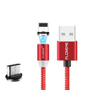 FLOVEME Type C LED Magnetic Braided Fast Charging Data Cable 2m For Oneplus 6t Xiaomi Mi 8 S9