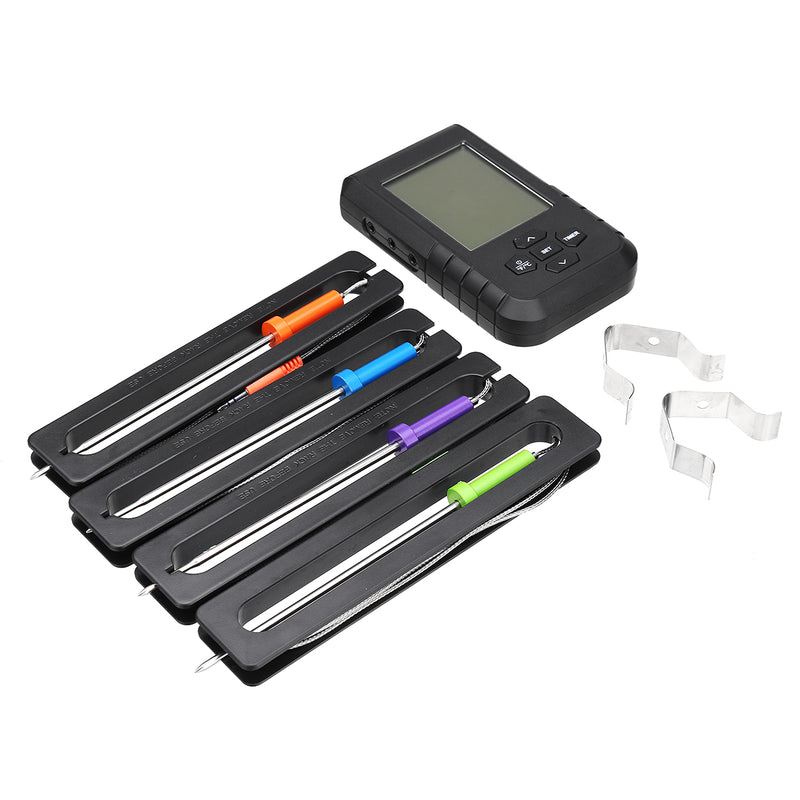 6PCS/4PCS Bluetooth Barbecue Thermometer Stainless Steel Clip Cooking More Easier Bluetooth Barbecue Thermometer BBQ Thermometer