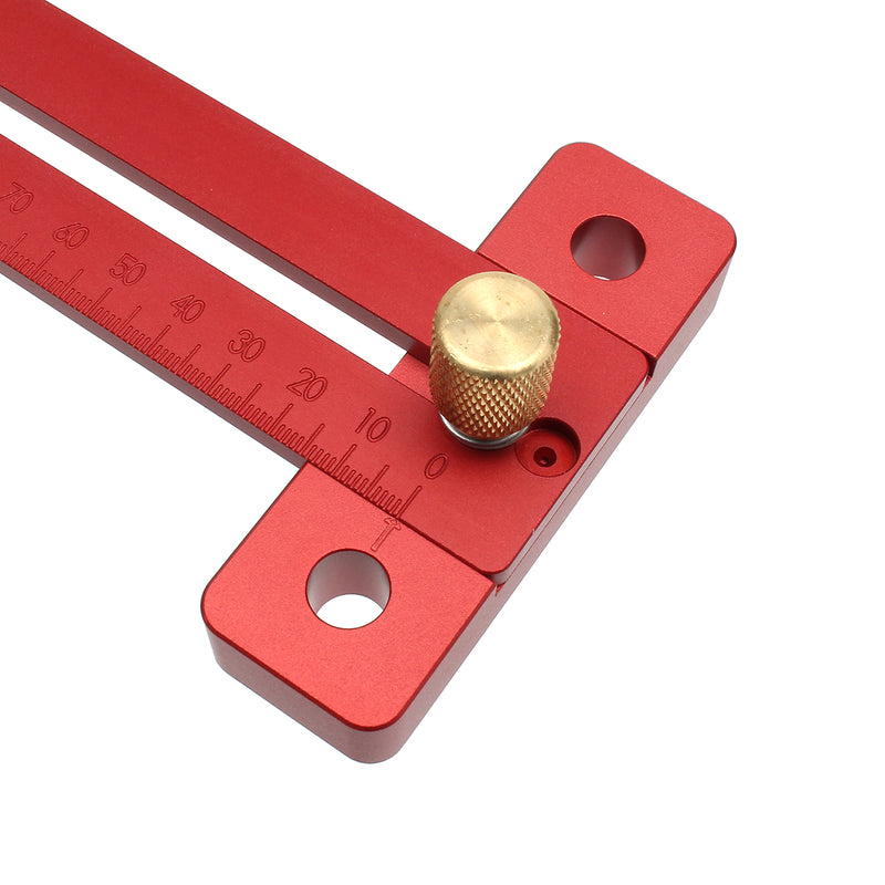 Aluminum 270mm Scale Wood Measure Ruler Straight Line Drawing Woodworking Tool
