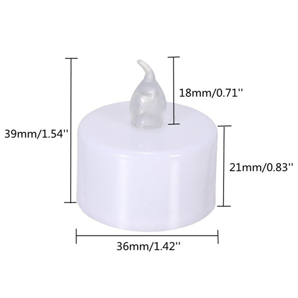 12 Pcs Battery Operated LED Flameless Candles Tea Light Party Wedding Christmas Decor