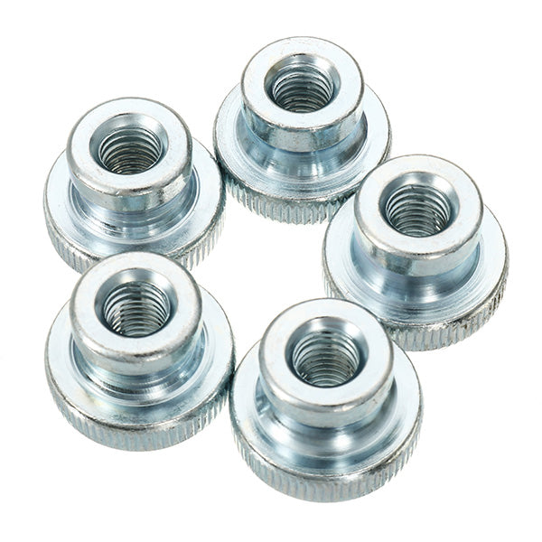 Suleve MXCN3 50Pcs Carbon Steel Knurled Thumb Nut Thread M3 M4 M5 M6 M8 M10