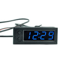 High Precision 3 IN 1 Car Clock Luminous Thermometer Voltmeter Car Temperature Battery Voltage Monitor Panel Meter DC 12V Clock