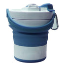 IPRee 450ml Silicone Folding Cup Portable Telescopic Water Drinking Bottle Coffee Mug With Straw