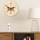 Loskii CC043 Creative Wall Clock Mute Wall Clock Cartoon Wall Clock For Home Office Decorations