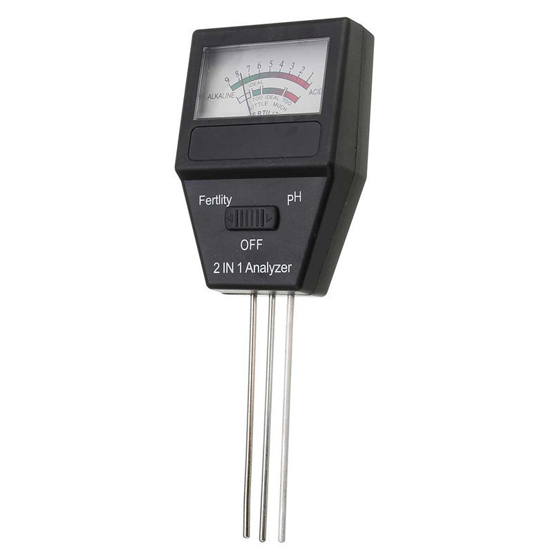 2 in 1 Soil PH Meter Feitility Tester with 3 Probes Measuring Tools