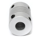 4Pcs 5mm x 8mm Aluminum Flexible Shaft Coupling OD19mm x L25mm CNC Stepper Motor Coupler Connector