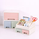 Plastic Drawer Makeup Storage Box White Top Grid Organizer Bedroom Jewelry Display Case