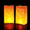 Big Heart Pattern Tea Light Holder Paper Lantern Candle Bag for Christmas Party Wedding Decoration