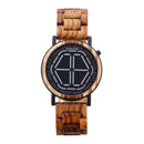 BOBO BIRD Creative Night Vision Wooden Watch Colorful LED Unique Time Display Men Quartz Watch