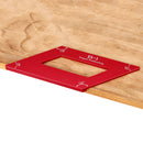 Drillpro ES-3 Aluminum Alloy 45 Degree Marking Angle Ruler Parallel Ruler with Base Woodworking Measuring Scribing Tool