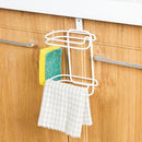 Toilet Roll Paper Holder Door Back Hanging Towel Roll Tissue Rack Kitchen Cupboard Paper Storage