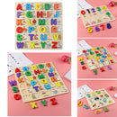 Uppercase Lowercase ABC Early Learning Toys Alphabet Animal Number Puzzle Preschool Educucational Gifts