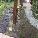 Garden DIY Plastic Path Maker Mold Manually Paving Courtyard Stone Road Cement Brick Mold