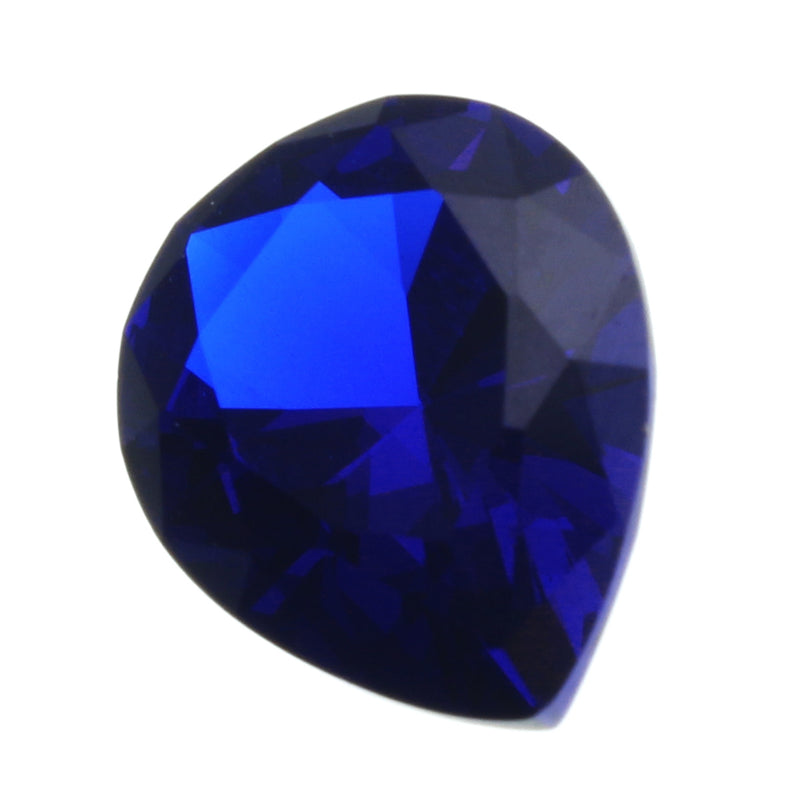 9x11mm Blue Gemstones Diamond Artificial Sapphire Jewelry DIY Making Loose Gemstone Decoration