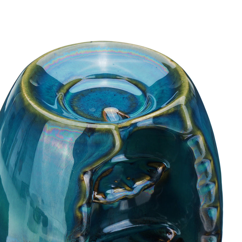 Ceramic Mountain Waterfall Smoke Backflow Incense Burner Cones Holder Decorations