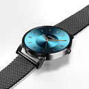 DOM M-1289BK Fashion Men Watch Light Luxury Slim Dial Waterproof Quartz Watch