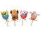 1Pcs Funny DIY Chick Design Plastic Coloring Painted Easter Egg With Stick For Easter Decorations