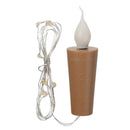 5PCS Battery Operated Flicker Bottle String Light Warm White Cork Shape Copper Wire LED Candle Lamp