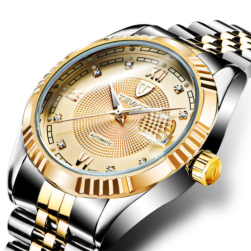 TEVISE 629 Business Style Automatic Mechanical Watch Waterproof Luminous Display Men Watch