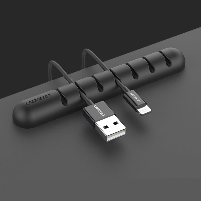 Ugreen LP114 Cable Organizer Silicone USB Cable Winder Desktop Cable Holder Flexible Cable Management Clips For Mouse Headphone Earphone